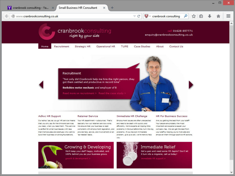 Cranbrook Consulting Website Design