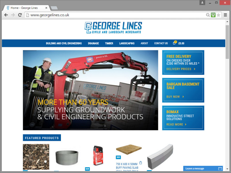George Lines (Builders Merchants) Website