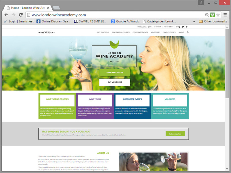 London Wine Academy Website