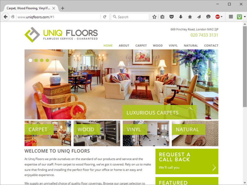 Uniq Floors Website
