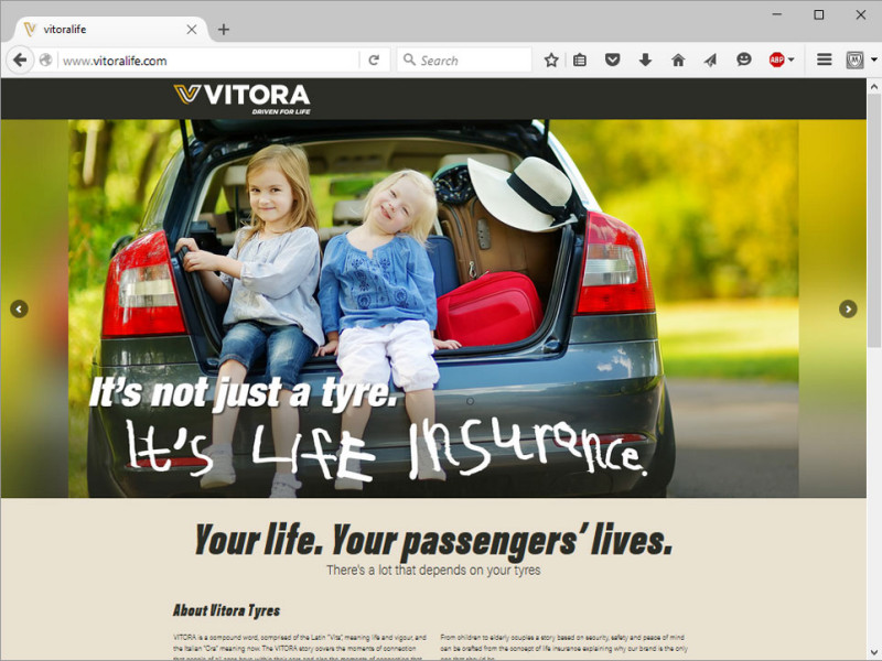 Vitora Tyres Website