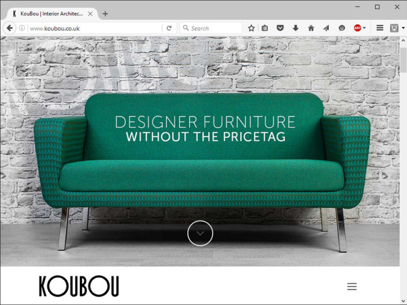 Koubou Furniture Website