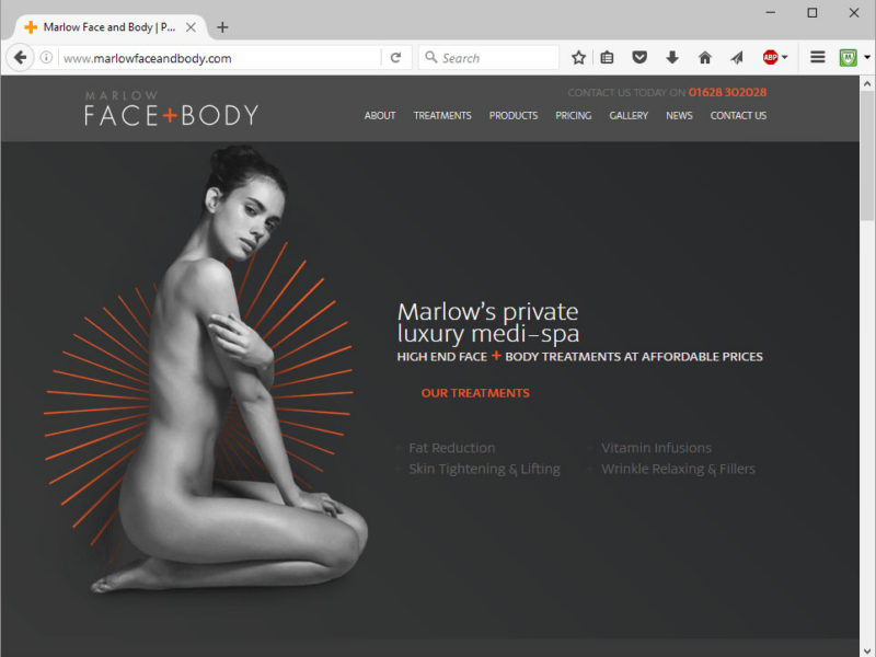 Marlow Face & Body Website